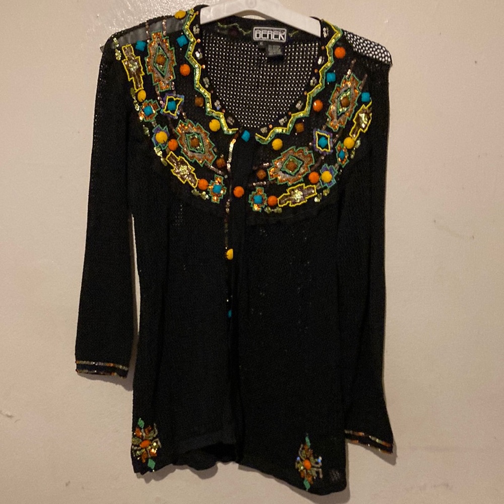 Berer retro vintage see through cardigan 900